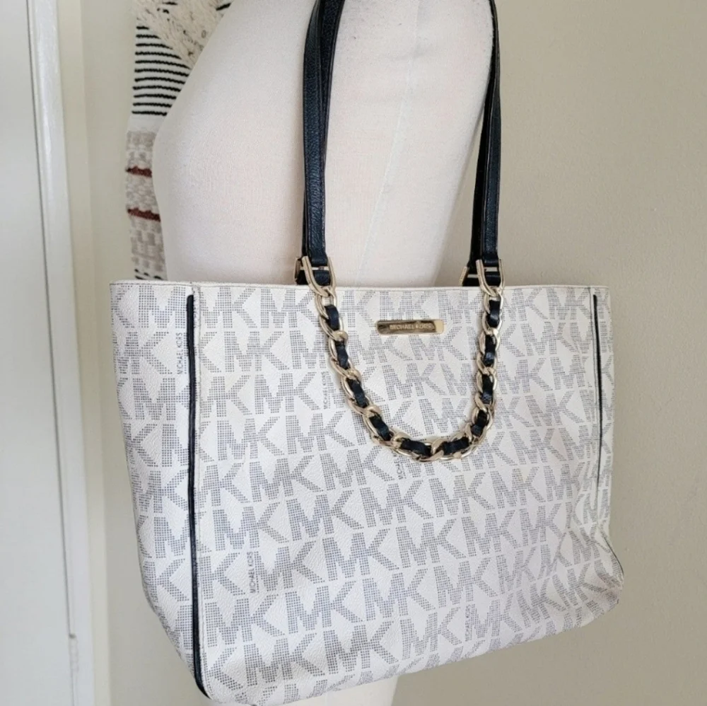 Michael kors shoulder bag chain tote - Picture 2 of 13